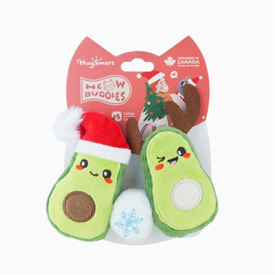 Hugsmart Holiday Avocado Christmas | Cat Toy