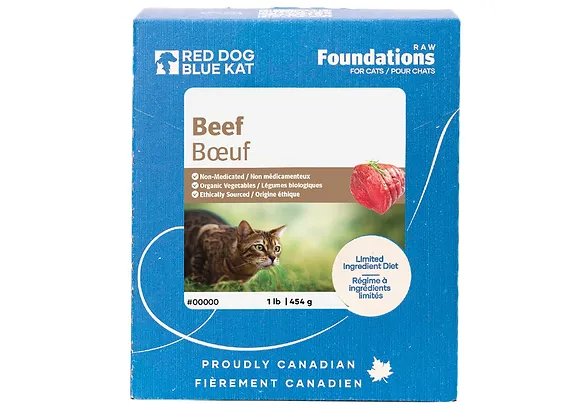 Red Dog Blue Kat Foundations Beef | Cat (4 x 1/4lb)