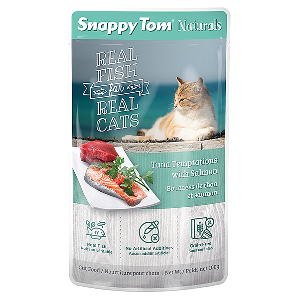 Snappy Tom Tuna Temptations with Salmon | Cat (100g)