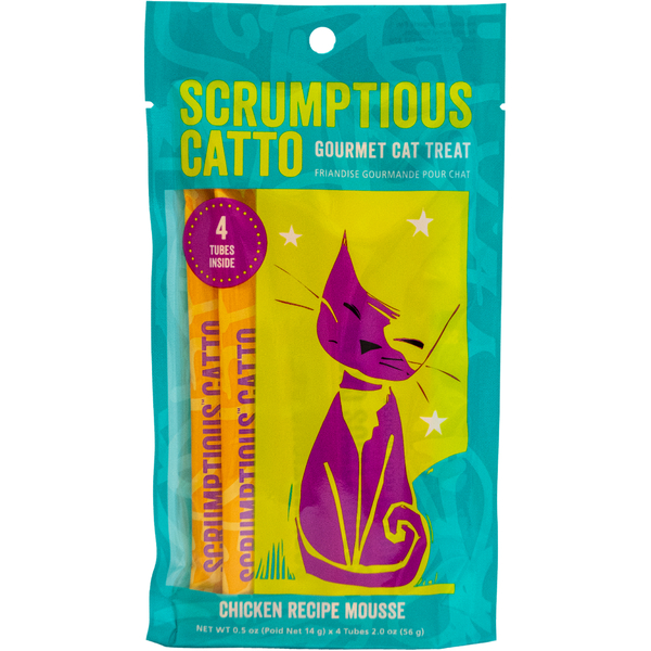 Scrumptious Catto Squeezable Mousse Treats | Tuna (4pk)