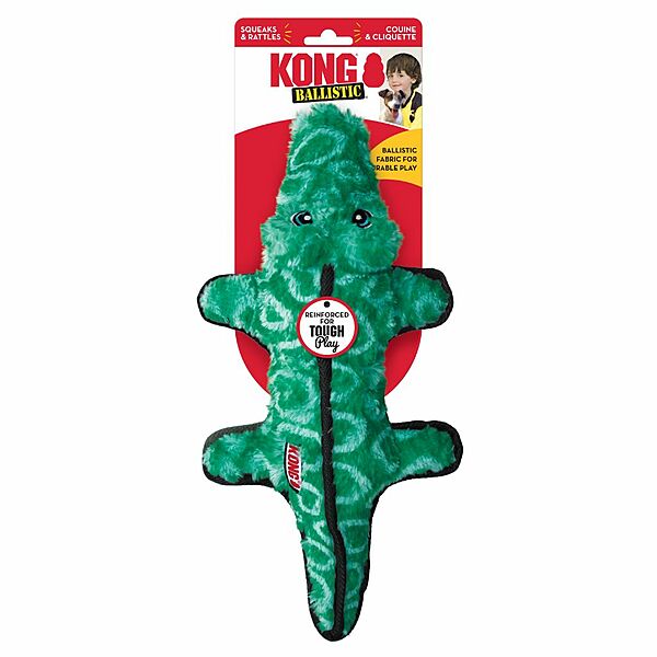 Kong Ballistic Alligator Dog Toy | Medium/Large