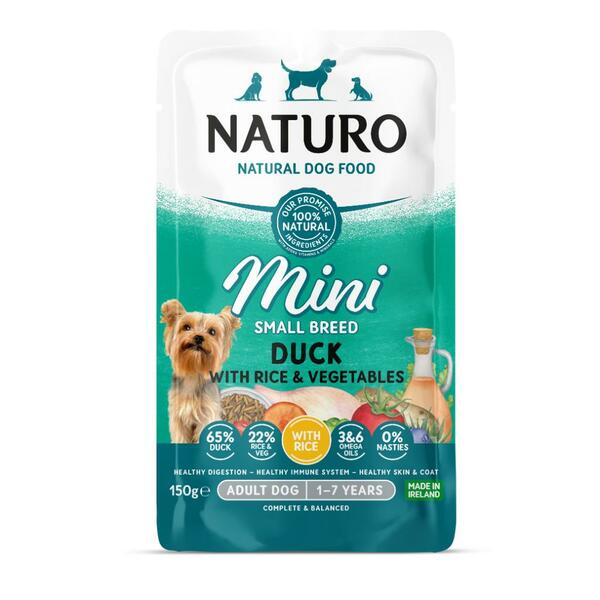 Naturo Mini Duck with Rice &amp; Vegetables | Pouch (150g)