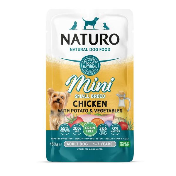 Naturo Mini Grain Free Chicken  | Pouch (150g)