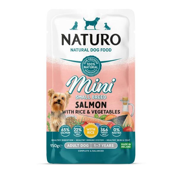 Naturo Mini Salmon with Rice &amp; Vegetables | Pouch (150g)