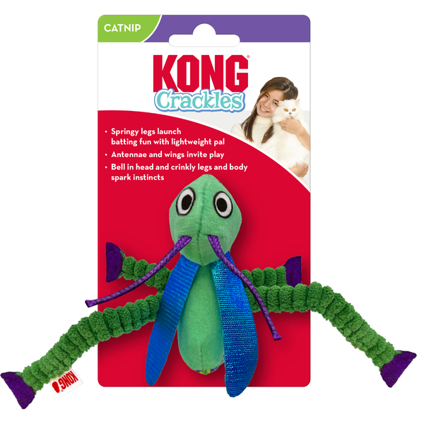 Kong Holiday Crackles Grasshopper | Cat