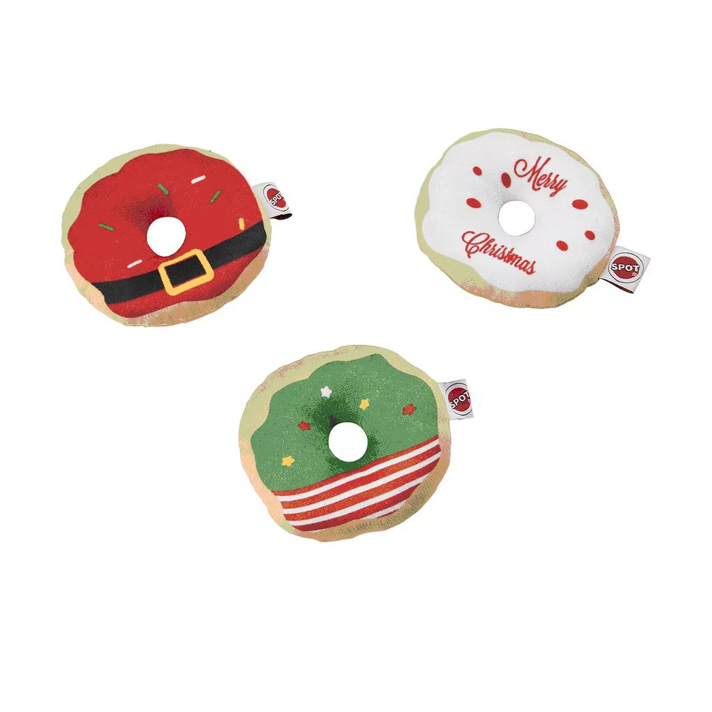 Spot Holiday Assorted Glaze Donuts | Cat (4&quot;)