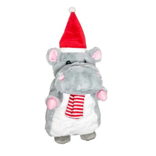 Patchwork Pet Holiday Hippo Grey | Dog (15&quot;)