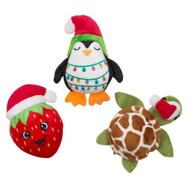 Snugarooz Holiday Baby Berry, Shelldon &amp; Merry Penguin | Dog (3pk)