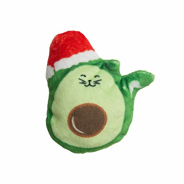 Snugarooz Holiday Avocato Santa Hat with Catnip | Cat