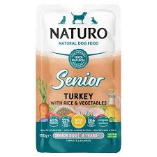 Naturo Mini Turkey with Rice &amp; Vegetables | Senior Dog Pouch (150g)