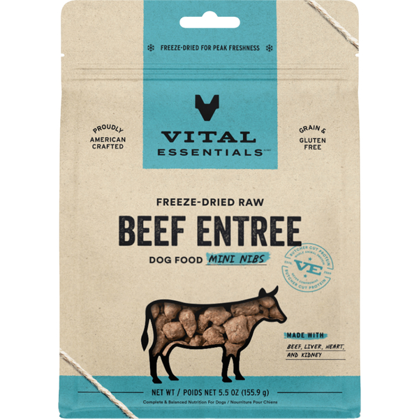 Vital Essentials Freeze-Dried Raw Entree Mini Nibs | Beef
