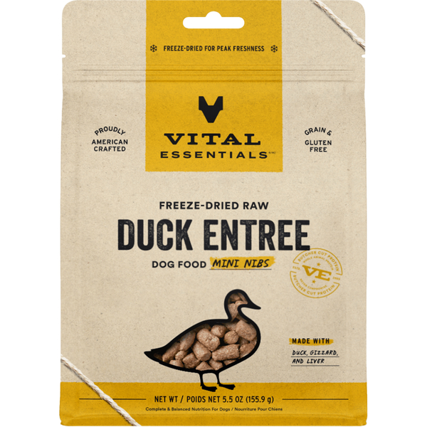Vital Essentials Freeze-Dried Raw Entree Mini Nibs | Duck