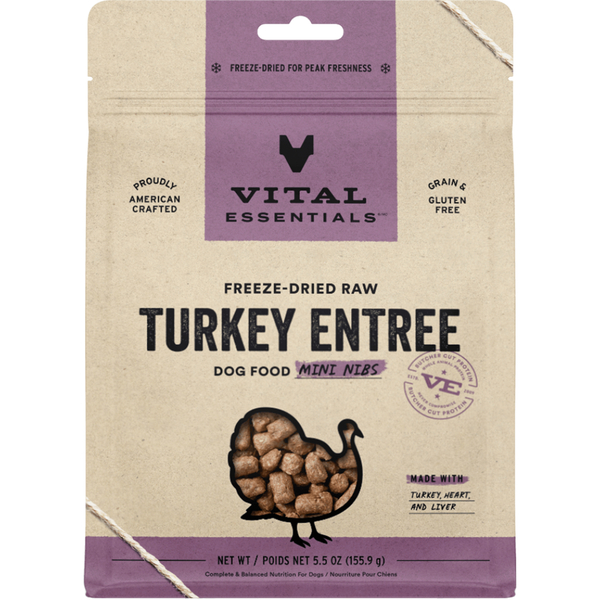 Vital Essentials Freeze-Dried Raw Entree Mini Nibs | Turkey
