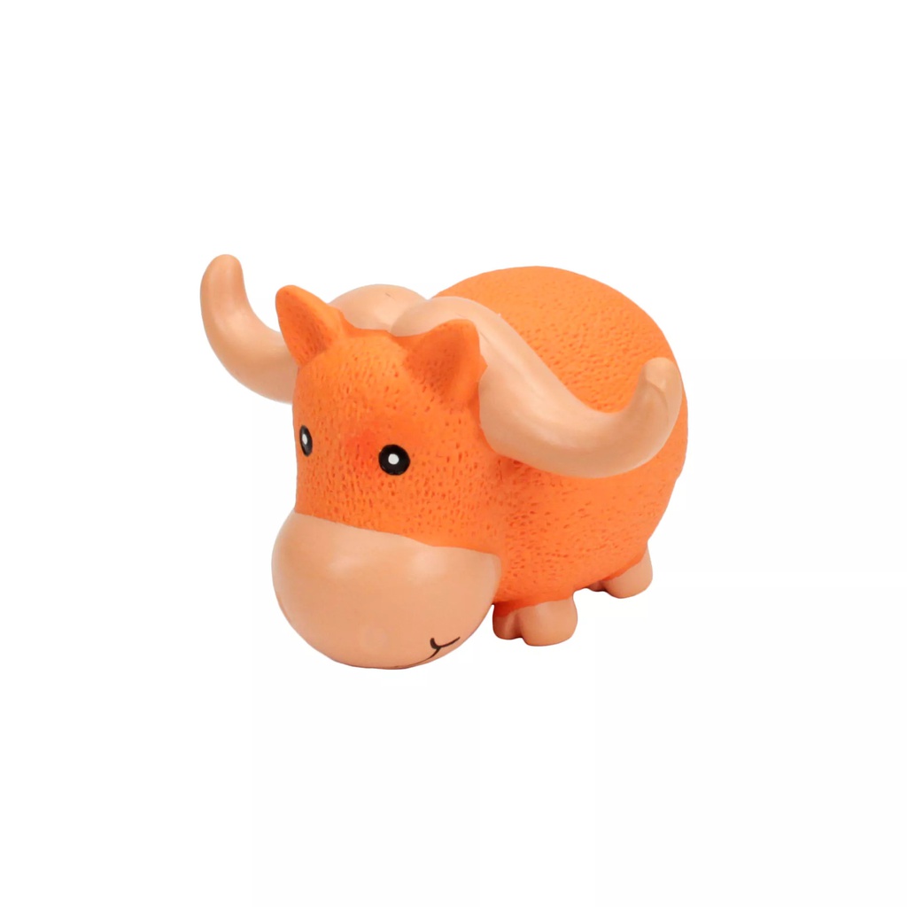 Rascals Squeaky Latex Grunting Big Horn Bull (6.5&quot;)