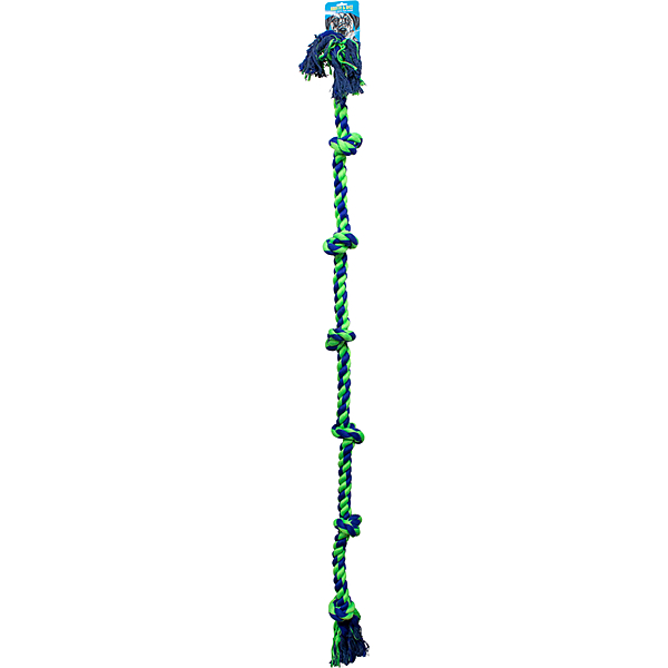 Knotty Rope Seven Blue &amp; Green (72&quot;)
