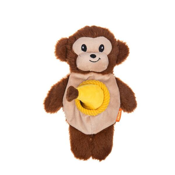 GROWL Snackerz Monkey | Brown (9.7&quot;)