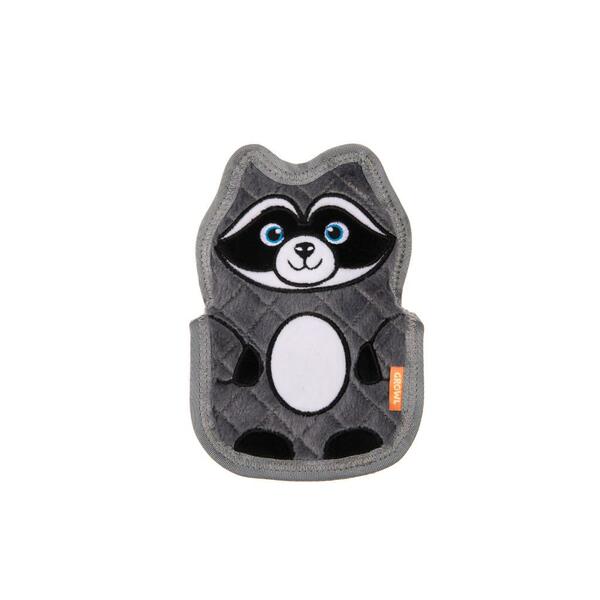 GROWL Flip Floppz Raccoon | Gray (8.6&quot;)