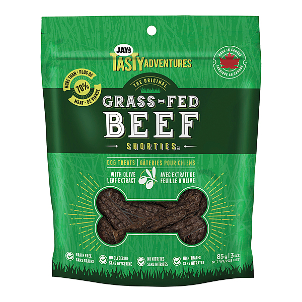 Jay's Grass-Fed Beef Shorties | Dog (85g)