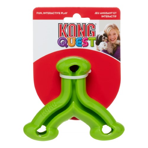 KONG Quest Wishbone Dog Toy, Color Varies, Large 